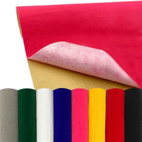 self adhesive velvet for crafts